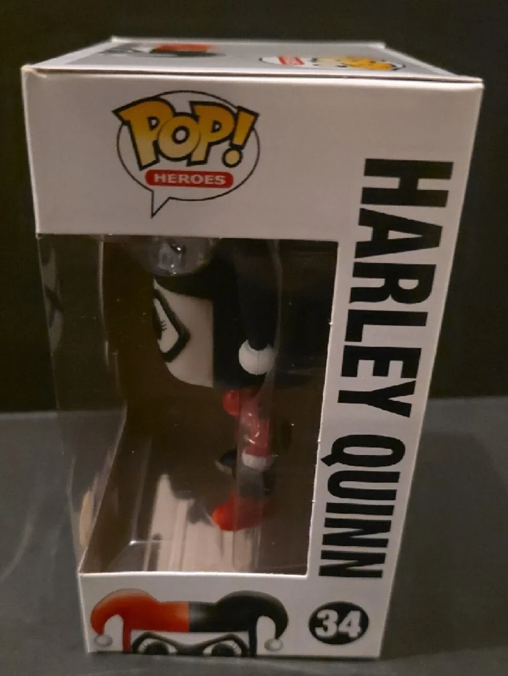 Funko Pop! Heroes Harley Quinn Vinyl Figure — Black, White, Red - Picture 3 of 6